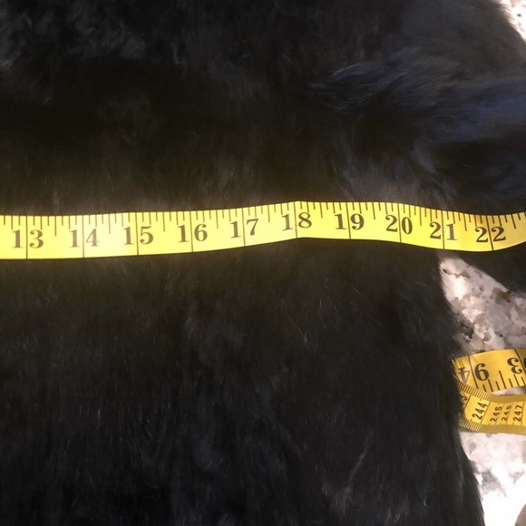 Vintage France Black rabbit fur coat M - Picture 8 of 11